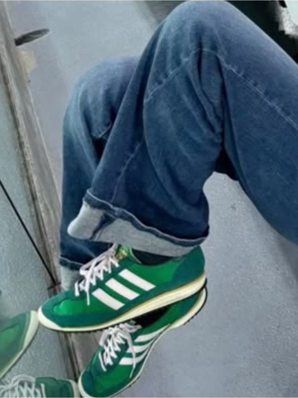 (EUC)  (Women’s) Adidas Originals SL 72 Collegiate Green le 3427 Size 7.5